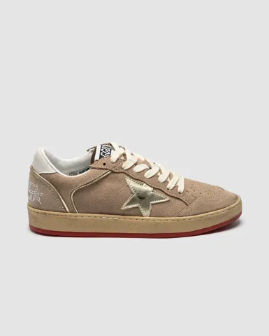Golden Goose Suede Ball Star Sneakers Beige Suede