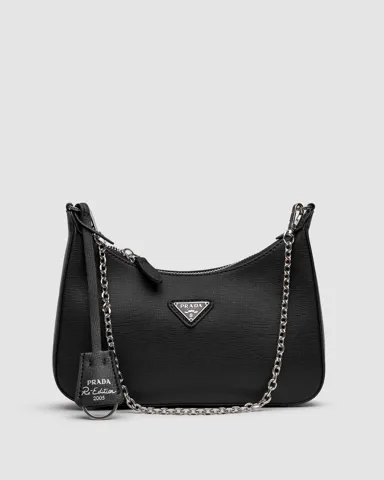 Prada Re-Edition 2005 Saffiano Leather Bag Black