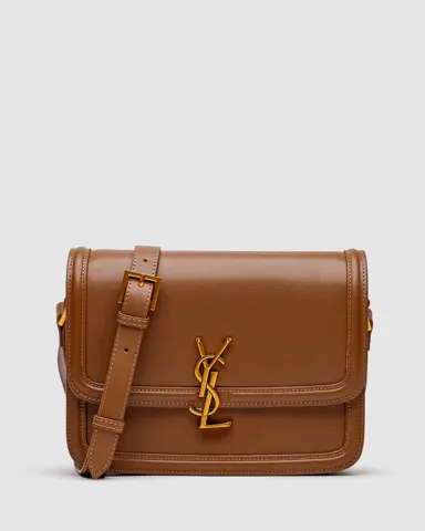 Saint Laurent Large Solferino Brown/Gold