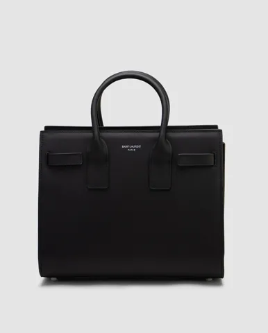 Saint Laurent Sac De Jour Nano in Graied Leather Black