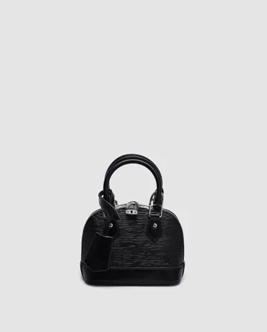 Louis Vuitton Nano Alma Epi Leather Black/Silver