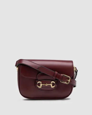 Gucci Horsebit 1955 Mini Bag Burgundy Soft