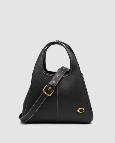 Coach Lana Shoulder Bag 25 Black (темні шви)