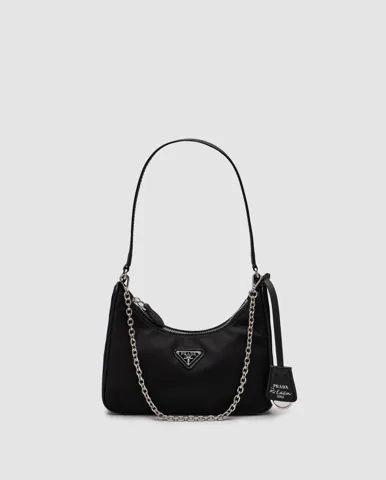 Prada Re-Edition 2005 Re-Nylon and Saffiano Mini Black/Silver