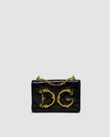 Dolce&Gabbana Nappa leather DG Girls Black/Gold