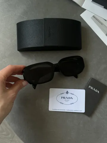 Prada Black/Black PR160S 52/21/145 (срібний напис збоку)