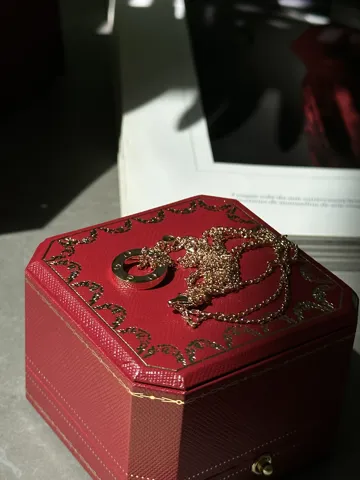 Cartier Love 2 Diamond Pendant 18K Rose Gold