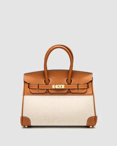 Hermes Birkin 25 Ginger/Canvas/Gold