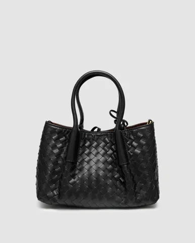 Bottega Veneta Small Pinacoteca Black/Gold