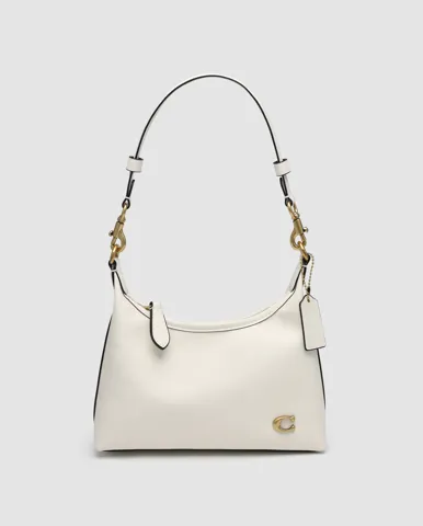 Coach Juliet Shoulder Bag White Smooth Leather