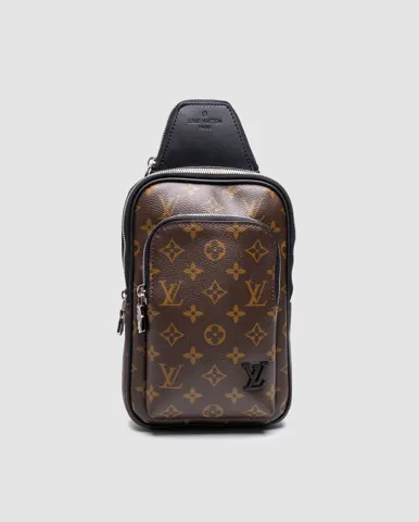 Louis Vuitton Avenue Slingbag Monogram Macassar Canvas Brown