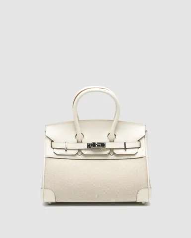 Hermes Birkin 25 Cream/Canvas