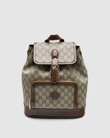 Gucci GG Retro Backpack Brown/Gold