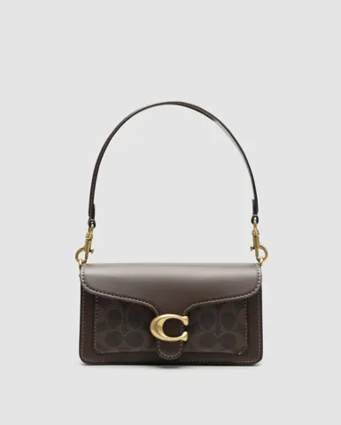 Coach Tabby Shoulder Bag 20 In Signature Canvas Brown/Gold