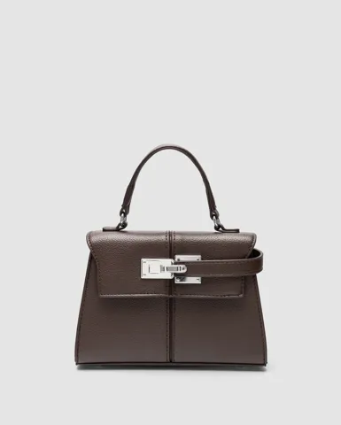 Carmesi Bag Chocolate/Silver