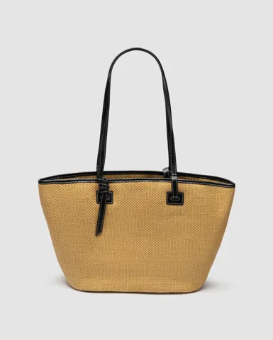 Solara Bag Raffia/Black