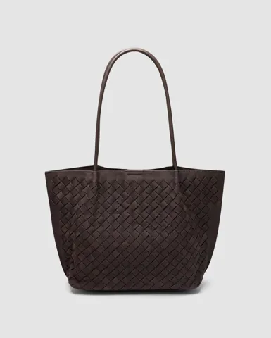 Aubrey Suede Bag Chocolate