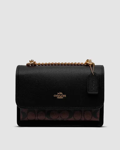 Coach Mini Klare Crossbody in Signature Canvas Brown/Black/Gold