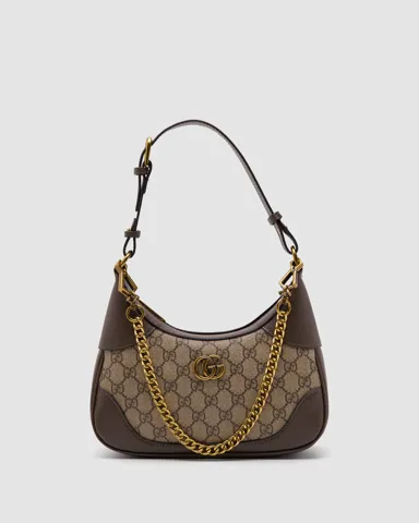 Gucci Aphrodite Small Shoulder Bag Brown/Gold
