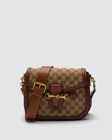 Gucci Lady Web GG Canvas Shoulder Bag