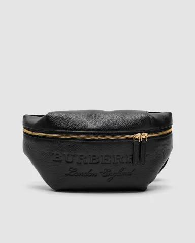 Burberry Bum Bag Embossing Leather