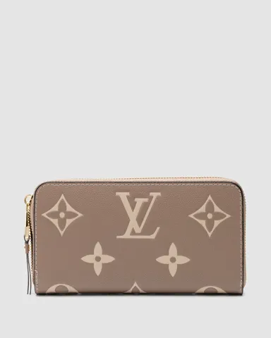 Louis Vuitton Clemence Wallet Bicolor Beige/Cream