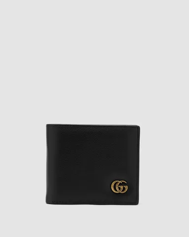 Gucci Leather GG Marmont Coin Wallet Black