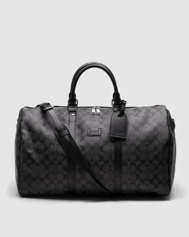 Coach 52 In Signature Canvas Black/Silver