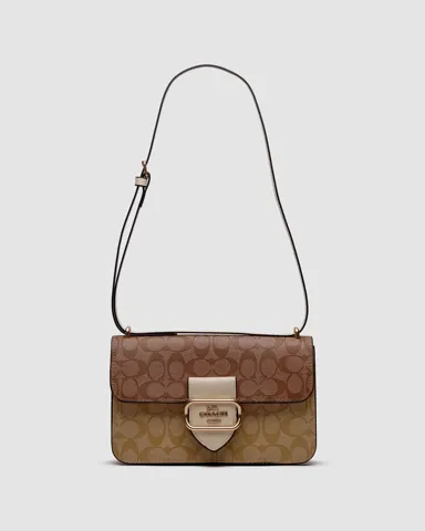 Coach Large Morgan Square Crossbody Bag Brown/Gold