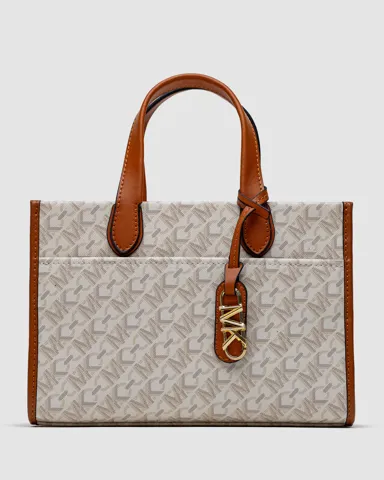 Michael Kors GIGI LG Grab Tote Ivory/Gold