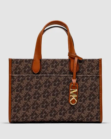 Michael Kors GIGI LG Grab Tote Brown/Gold
