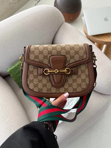 Gucci Lady Web GG Canvas Shoulder Bag [магнітна коробка]