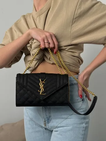 Saint Laurent Medium Envelope Bag Black [магнітна коробка]